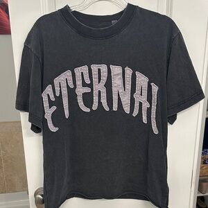 PacSun Black Logo Crewneck Tee